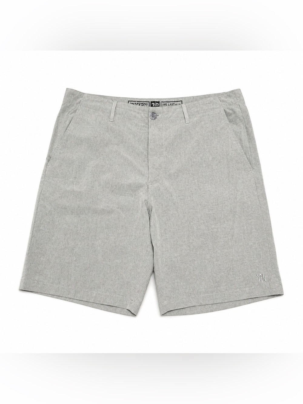 Dixxon Mens 38 Live Fast Forever Hybrid Performance Shorts Gray 10” Inseam Golf